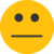 Straight mouth emoji